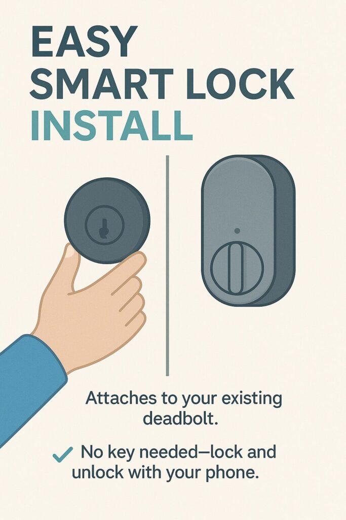 senior-friendly smart lock installation