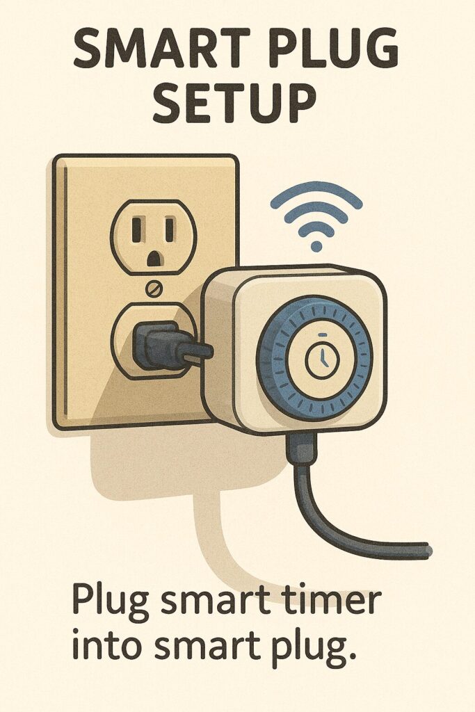 Smart timer setup on kitchen appliance