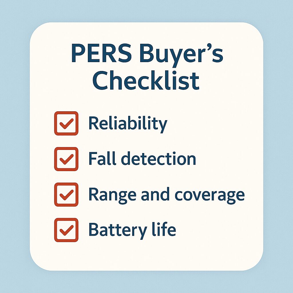 Senior-Friendly PERS Buyers Checklist – Emergency Alert Systems