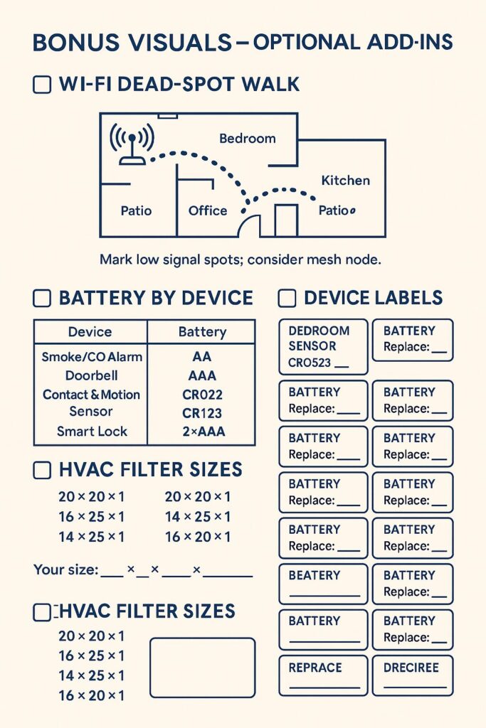 Common battery types by device